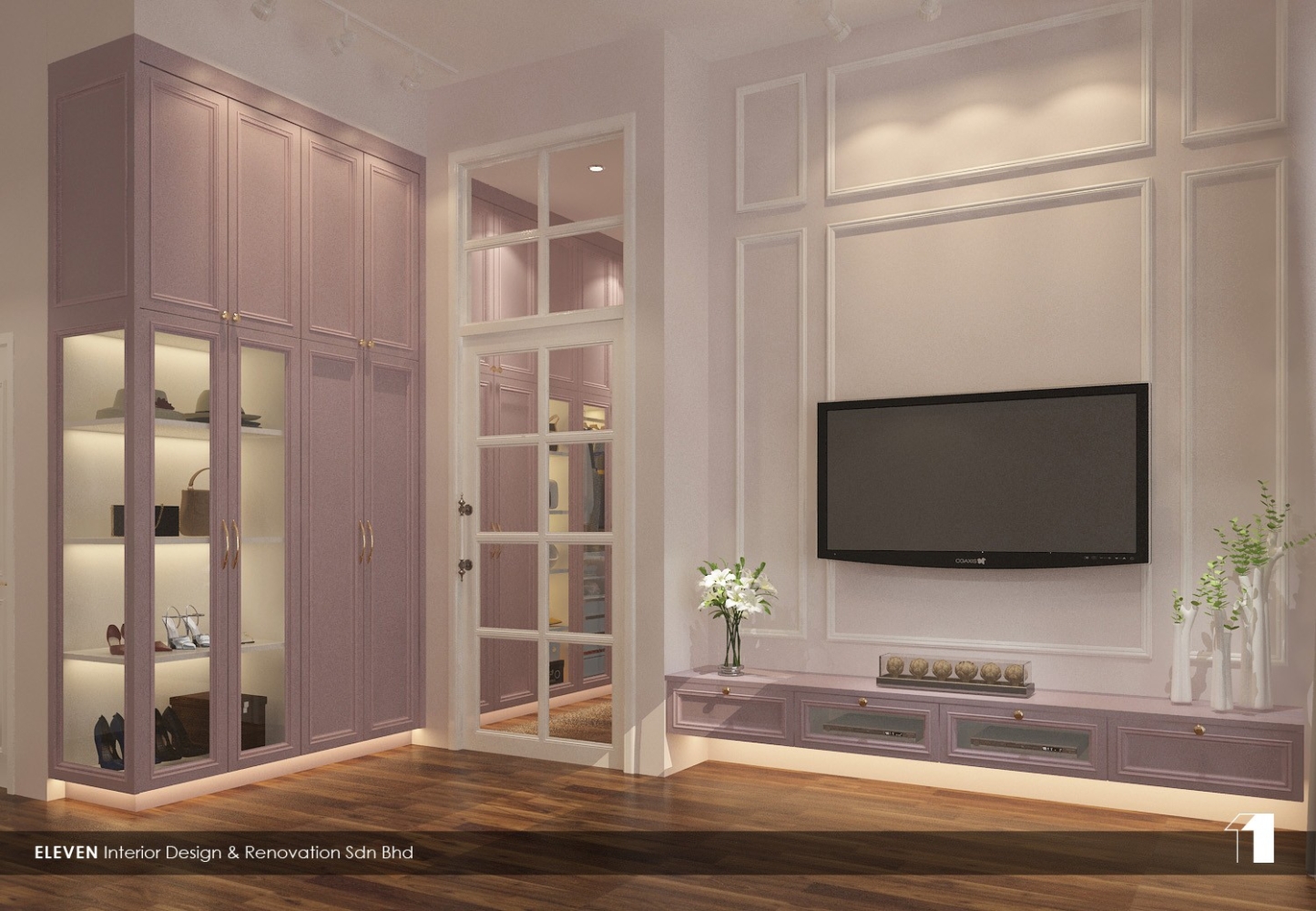 Bedroom TV Cabinet Design