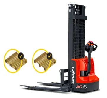 1.2 tons GEOLIFT Electric Straddle Leg Stacker -WESW 1230