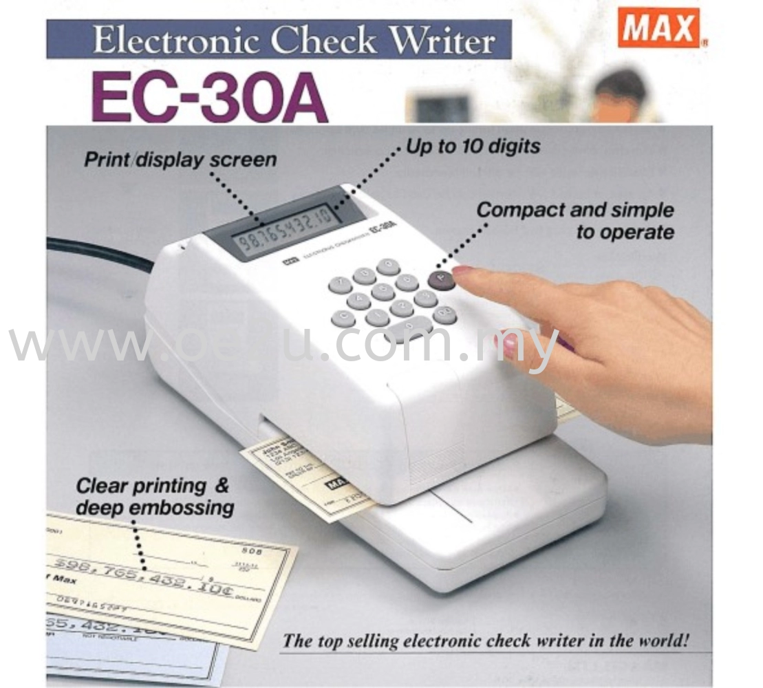 MAX EC-30A Check Writer 
