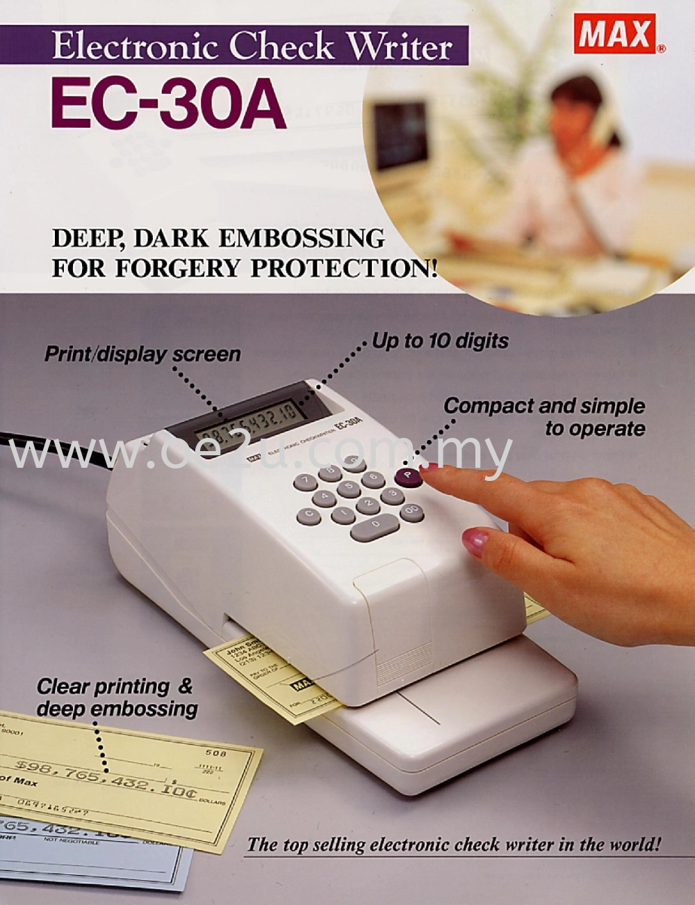 MAX EC-30A Check Writer 