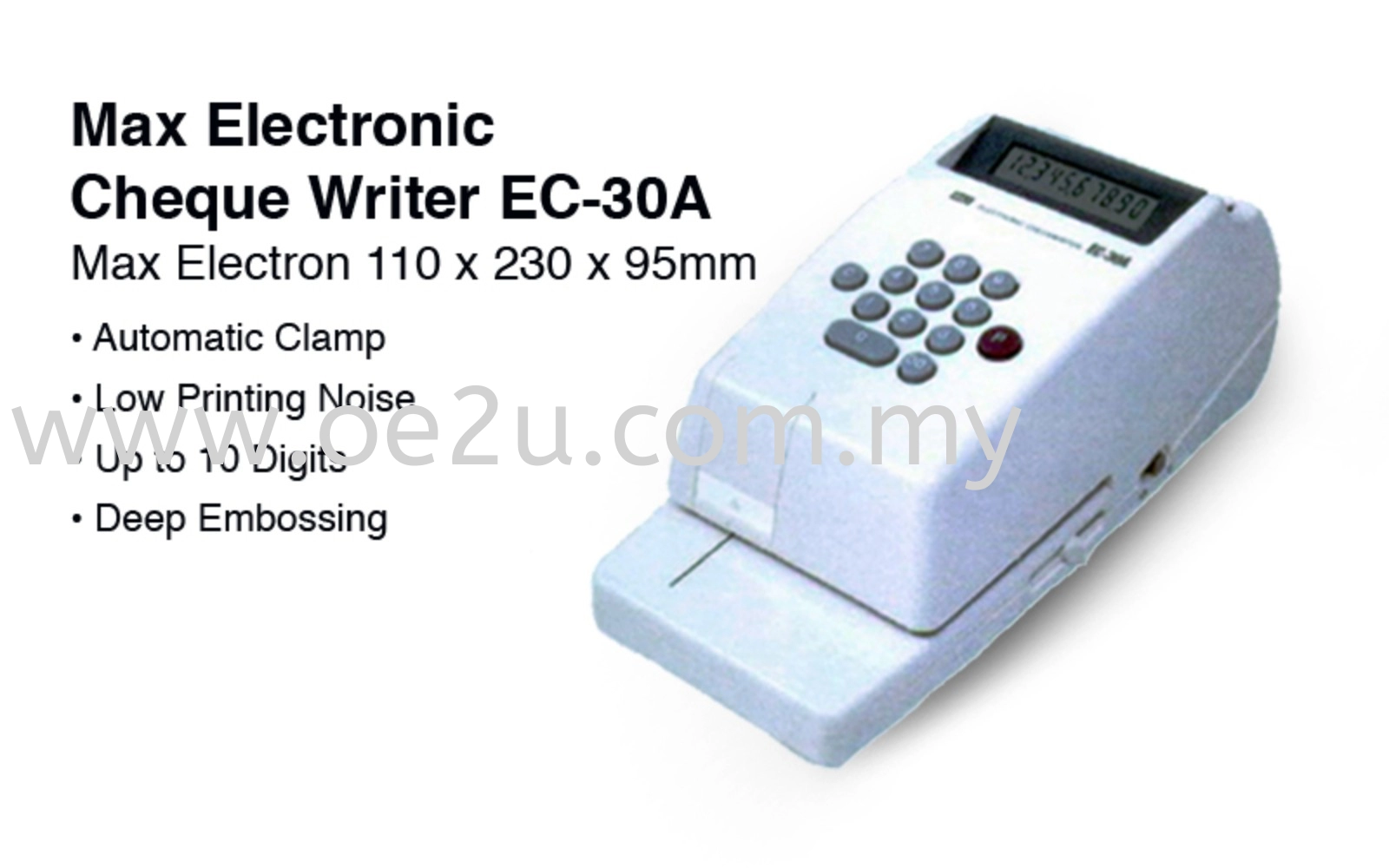 MAX EC-30A Check Writer 