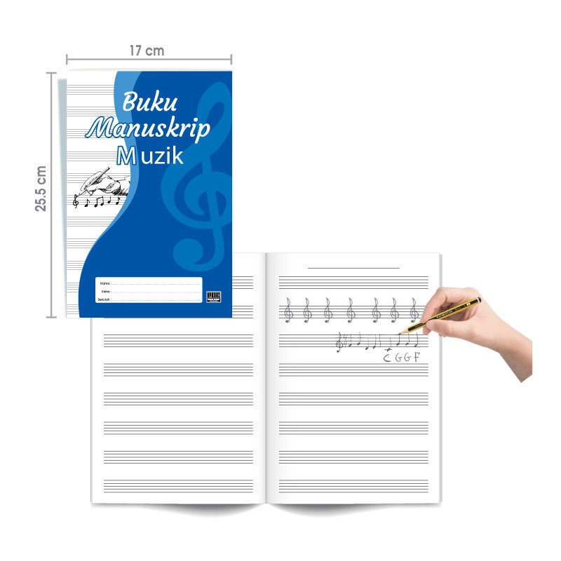 K1204 Buku Manuskrip Muzik