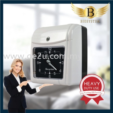 BIOSYSTEM BX3300A Electronic Time Recorder (Up to 800 Punch/Day)