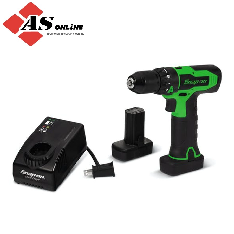 SNAP-ON 14.4 V 3/8" MicroLithium Brushless Drill Kit (Hi-Viz) / Model: CDR861HVK2