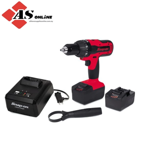 SNAP-ON 18 V 1/2" MonsterLithium Cordless Hammer Drill Kit (Red) / Model: CDR8850HK2