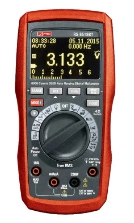 RS PRO 204-8305  RS-9519BT Handheld Digital Multimeter, Bluetooth Connectivity