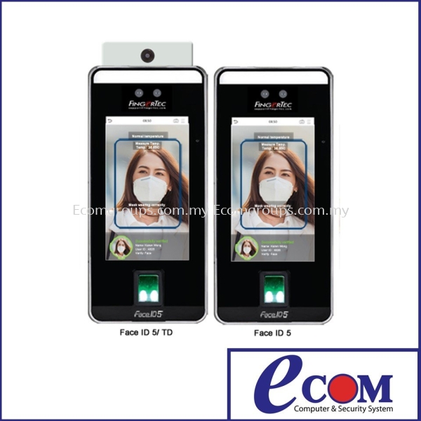 Face ID 5 & 5FTD FingerTec Johor, Malaysia, Muar Supplier, Installation, Supply, Supplies | E COM COMPUTER & SECURITY SYSTEM