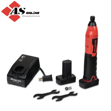 SNAP-ON 14.4 V MicroLithium Brushless Inline Die Grinder Kit (Red) / Model: CGRS861K2