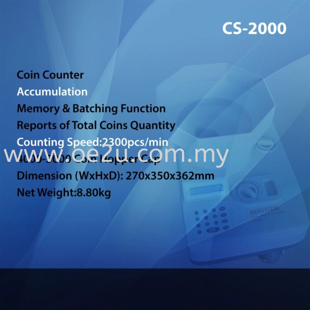 BIOSYSTEM CS2000 Coin Counter