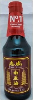 CHEE SENG P/WHITE SESAME OIL 320ML 白麻油