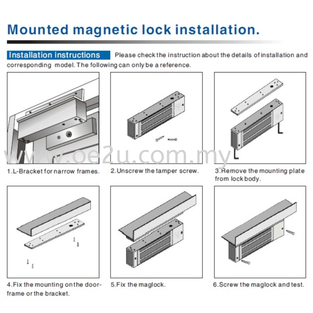 Accessories: Electro-Magnetic Door Lock (EM Lock)