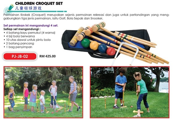 PJ-JB-02 Children Croquet Set Lain-lain Sport Johor Bahru (JB), Malaysia Supplier, Suppliers, Supply, Supplies | Edustream Sdn Bhd