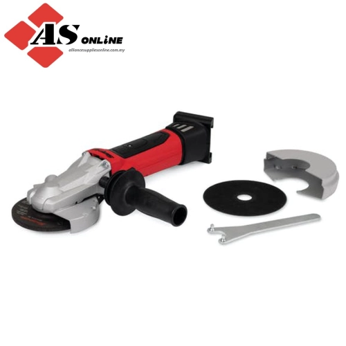 SNAP-ON 18 V MonsterLithium Cordless Angle Grinder/ Cut-Off Tool Kit with Safety Switch (One Battery/ Charger) (EU/ UK) (Red) / Model: CTGR8855U1