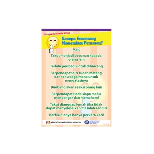 MINDA SIHAT (POSTER) Poster Bimbingan Dan Kaunseling Sport Johor Bahru (JB), Malaysia Supplier, Suppliers, Supply, Supplies | Edustream Sdn Bhd