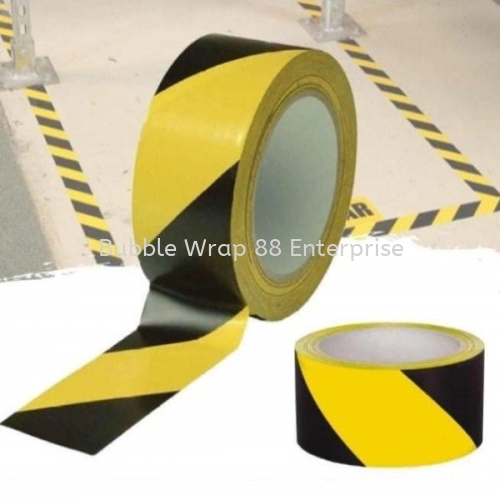 Black & Yellow Floor Marking Tape 48mm x 30yards