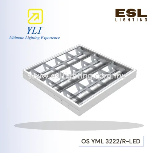 YLI T8 LED Mirror Louver Fitting type S (Surface Ceiling Mounted / Suspension)