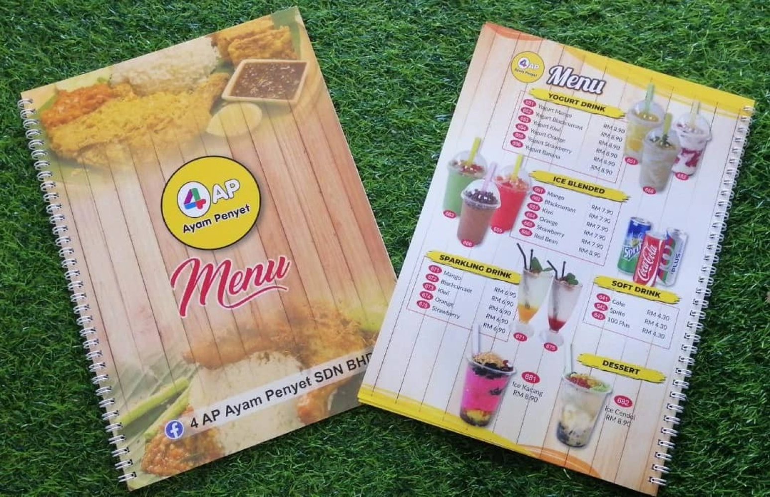 MENU (ARTCARD 310 + HARD LAMINATE - 4 AP 1