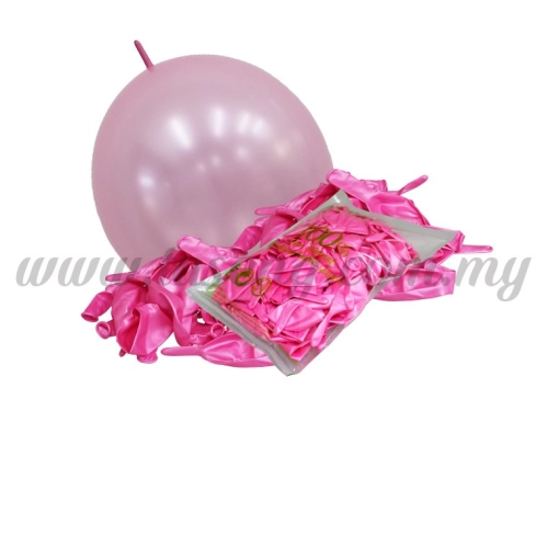 12inch Pearl Link Balloons - Pink 100pcs (B-12MRL-P2)