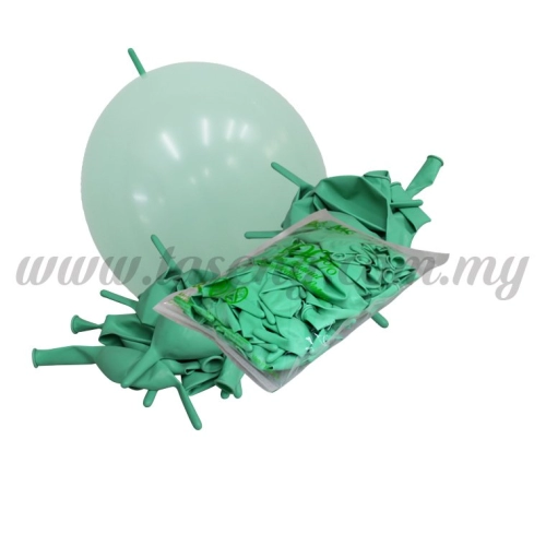 12inch Pastel Link Balloons - Mint 100pcs (B-12SRL-PT6)