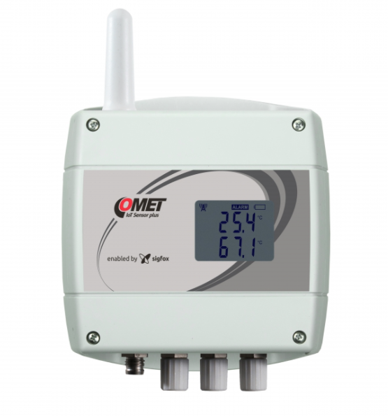 comet w0841 iot wireless temperature sensor for 4 external pt1000 probes with elka connector, powere