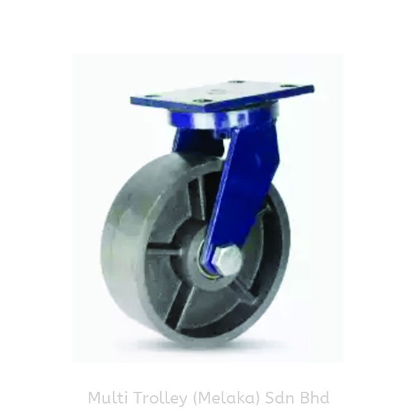 6"x3" Cast Iron Swivel Cast Iron Extra Heavy Duty (1200kg-3000kg) Castor & Wheel Malaysia, Melaka Supplier, Suppliers, Supply, Supplies | Multi Trolley (Melaka) Sdn Bhd