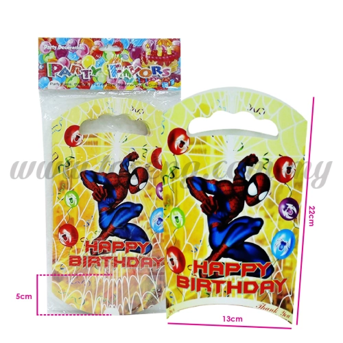 Paper Gift Box Spiderman 1pack *12pcs (BX-GB-06)