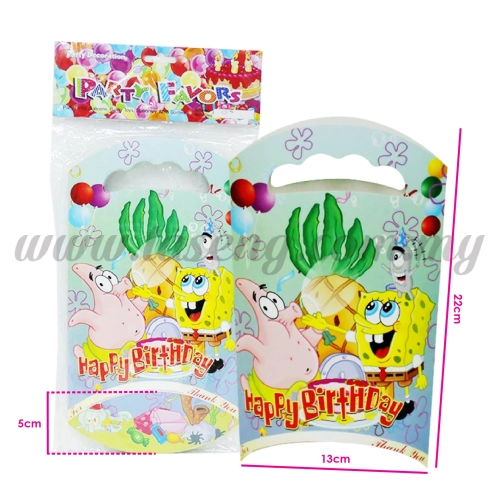 Paper Gift Box Spongebob 1pack *12pcs (BX-GB-05)