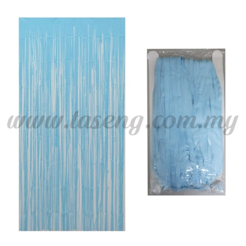 Fringe Backdrop Neon Color *Baby Blue (BD1-N-BB)