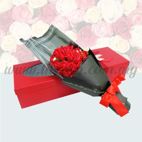 21pcs Soap Flower -Red (FW-21R)