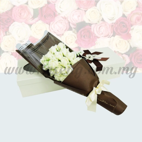 21pcs Soap Flower -White (FW-21W)