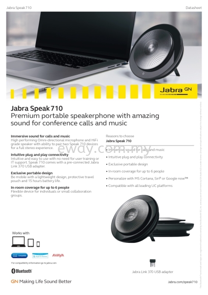 Jabra Speak 710 Audio Conferencing System for Meeting / Conference Room JABRA HEADSET Seri Kembangan, Selangor, Kuala Lumpur, KL, Malaysia. Supply, Supplier, Suppliers | e Way Solutions Enterprise