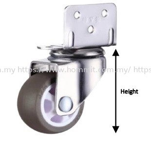 L-Bracket Wheel Castor Furniture Rollers & Castors Selangor, Malaysia, Kuala Lumpur (KL), Klang Supplier, Suppliers, Supply, Supplies | HOMMIT HARDWARE TRADING SDN. BHD.