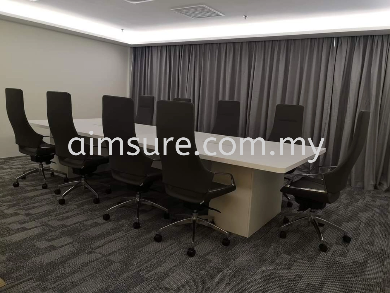 Conference Table With Block Wooden Leg Selangor, Malaysia, Kuala Lumpur ...