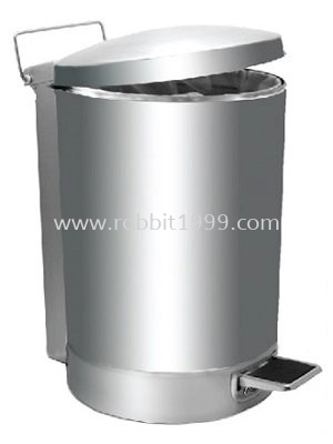 RABBIT STAINLESS STEEL PEDAL BIN - 56lt - RPD-082/P