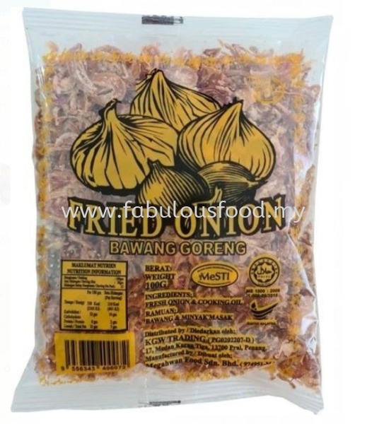 Bawang Goreng (100g) Popiah Wrapper Selangor, Malaysia, Kuala Lumpur (KL), Kajang Supplier, Manufacturer, Supply, Supplies | Fabulous Food Industry Sdn Bhd