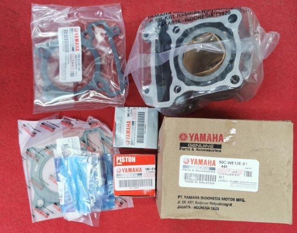 LC135V1-V6/SPARK135 CYCLINDER KIT SET 100%ORIGINAL 50C-WE13E-00(LCIEE) CYCLINDER BLOCK KIT100% ORIGINAL CYCLINDER BLOCK, HEAD, VALVE, V. SEAL SPARE PART Johor Bahru JB Supply Suppliers | X Performance Motor