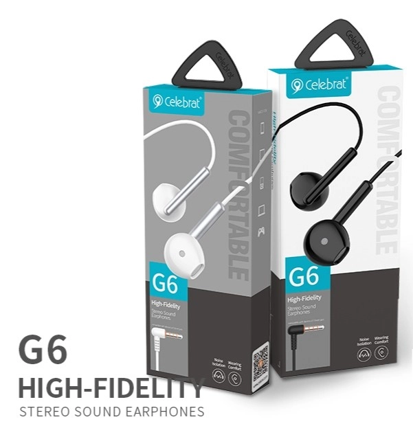 Celebrat G6 High-Fidelity Stereo Sound Earphone