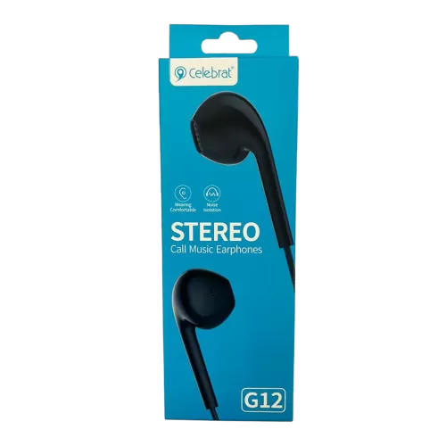 Celebrat G12 1.2m Stereo Sound Earphone