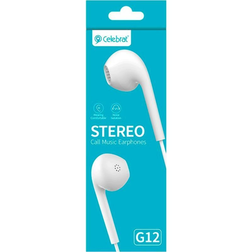 Celebrat G12 1.2m Stereo Sound Earphone