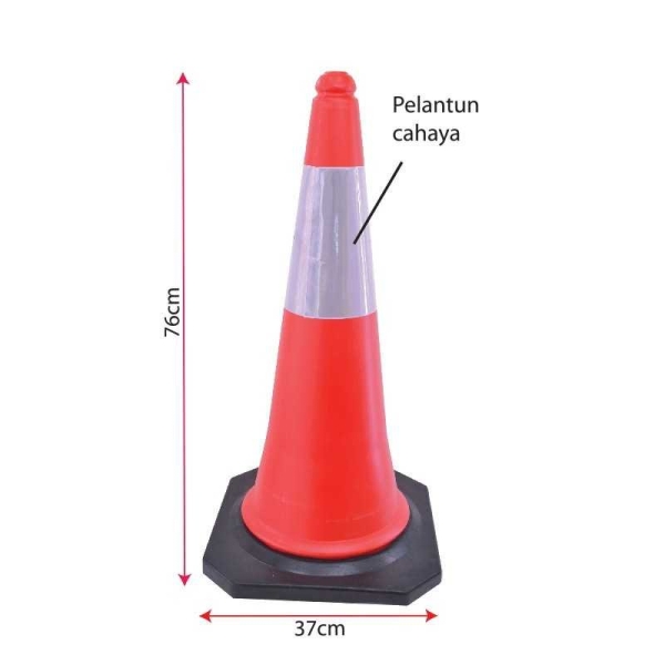 Skittle Reflective 30" Training Cone Training Equipment Sport Johor Bahru (JB), Malaysia Supplier, Suppliers, Supply, Supplies | Edustream Sdn Bhd