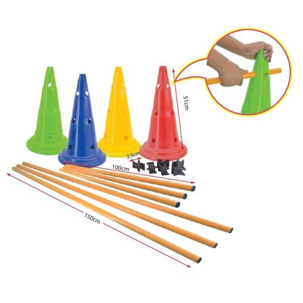 New Kit Training 1M1S - 4 Colors Training Cone Training Equipment Sport Johor Bahru (JB), Malaysia Supplier, Suppliers, Supply, Supplies | Edustream Sdn Bhd