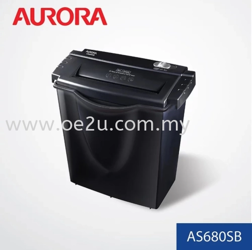 AURORA AS680SB Paper Shredder (Strip Cut)