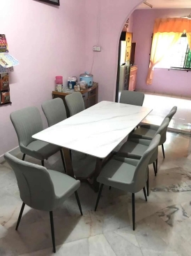 Sungai Bakap Sintered Stone Dinning Table Penang Direct Factory 1plus8