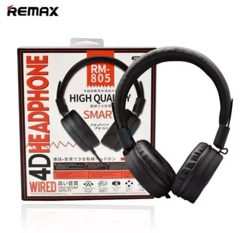 REMAX RM-805 3.5MM Wired Music Stereo Foldable Headphone With MIC