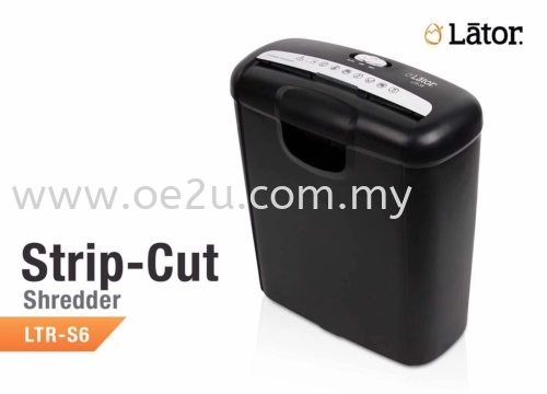 LATOR LTR-S6 Strip Cut Paper Shredder