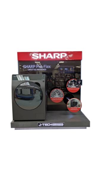 Sharp Washing Machine Display POSM Selangor, Malaysia, Kuala Lumpur (KL), Sungai Buloh Supplier, Suppliers, Supply, Supplies | Sign Net Advertising Services Sdn Bhd