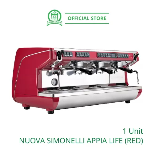 Nuova Simonelli Appia Life Espresso Machine RED - 2 group head, commercial, coffee, latte