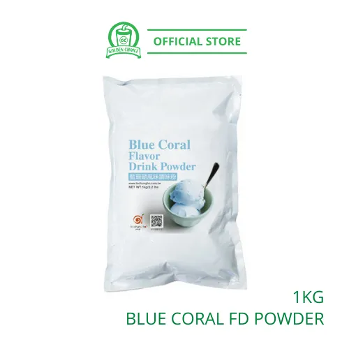 Blue Coral Flavor Drink Powder 1kg- Taiwan Imported | Flavor Bubble Tea | Smoothies | Ice Blended