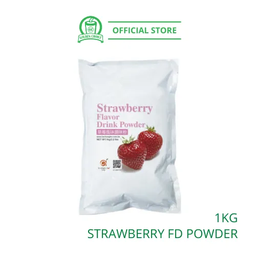 Strawberry Flavor Drink Powder 1kg - Taiwan Imported | Flavor Bubble Tea | Smoothies | Ice Blended