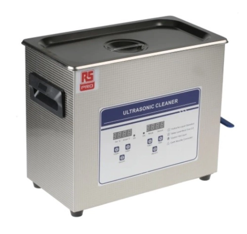 136-8567 RS PRO Ultrasonic Cleaner, 200W, 6.5L with Lid